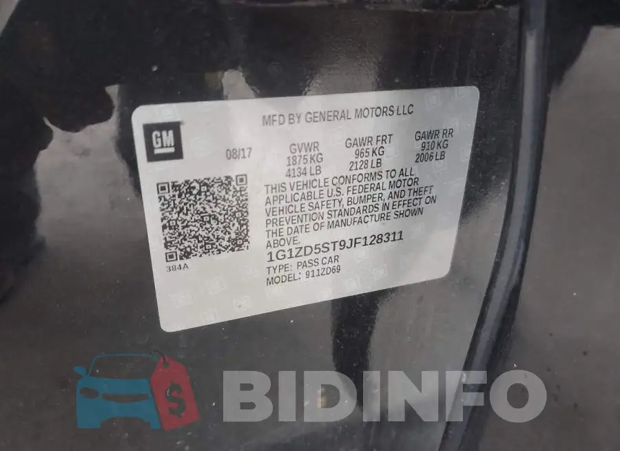 1G1ZD5ST9JF128311 Photo# 12