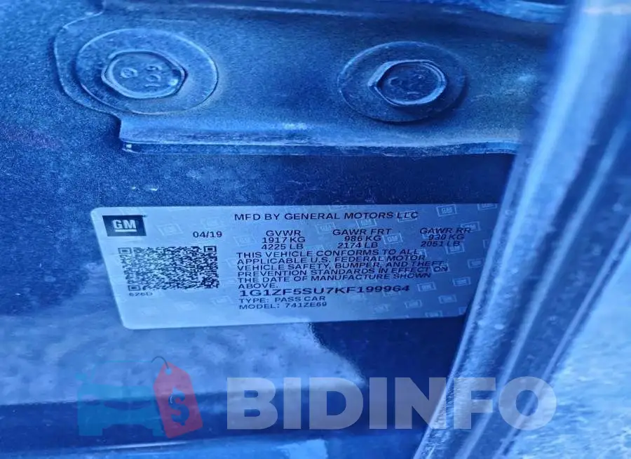 1G1ZF5SU7KF199964 Photo# 12