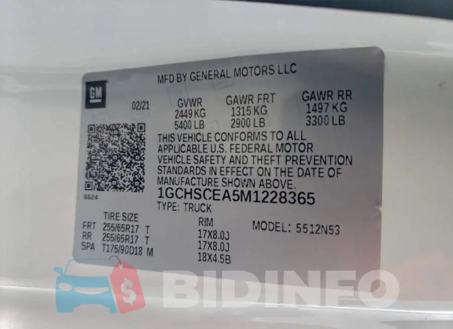 1GCHSCEA5M1228365 Photo# 12