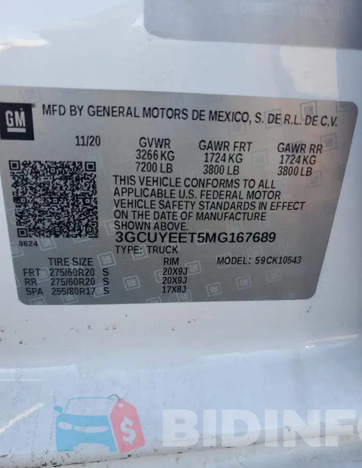 3GCUYEET5MG167689 Photo# 13