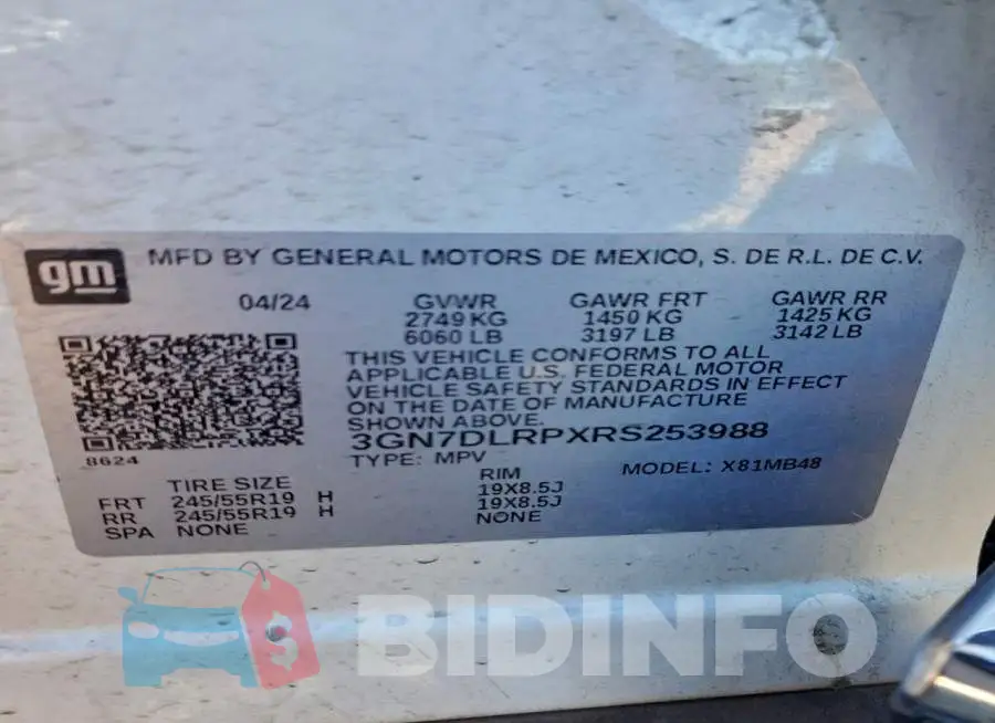 3GN7DLRPXRS253988 Photo# 13
