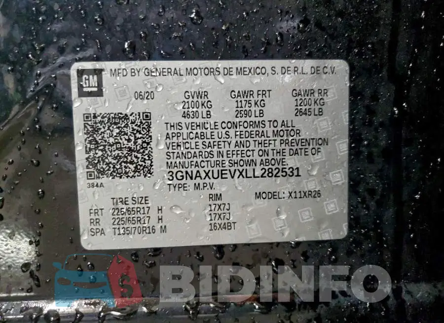 3GNAXUEVXLL282531 Photo# 12