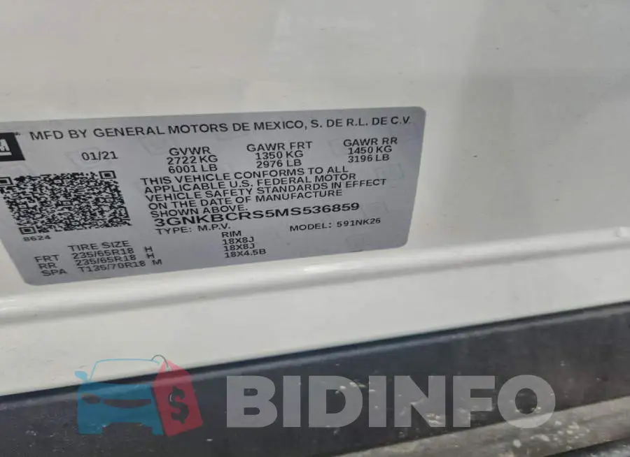 3GNKBCRS5MS536859 Photo# 13