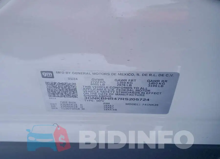 3GNKBHR47RS205724 Photo# 14