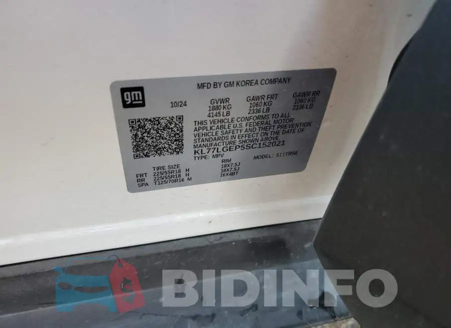 KL77LGEP5SC152021 Photo# 13