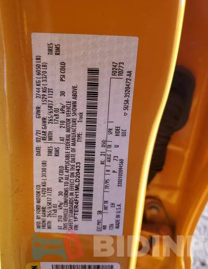 1FTER4FH1MLD20433 Photo# 12