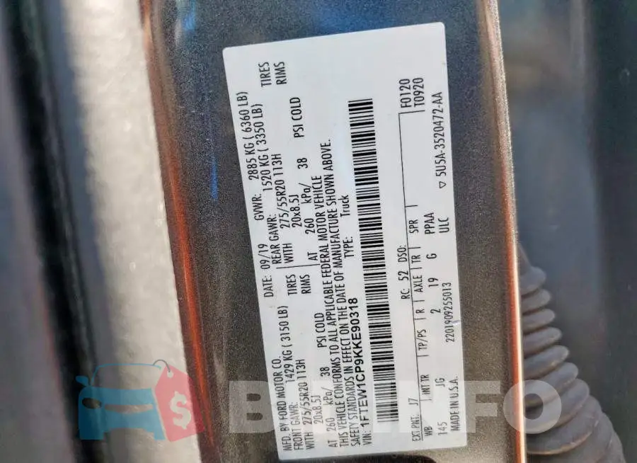 1FTEW1CP9KKE90318 Photo# 12
