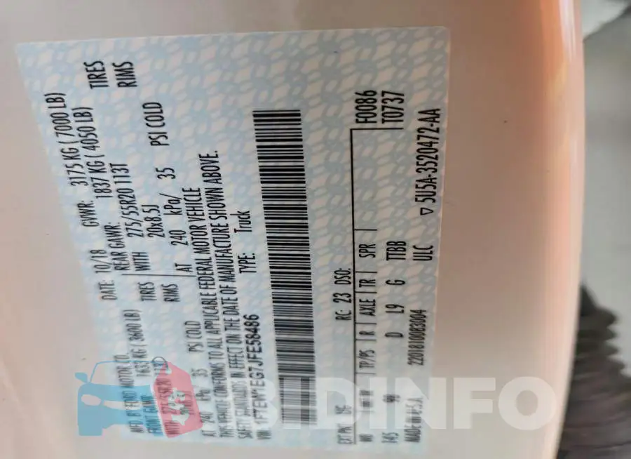 1FTEW1EG7JFE58486 Photo# 12
