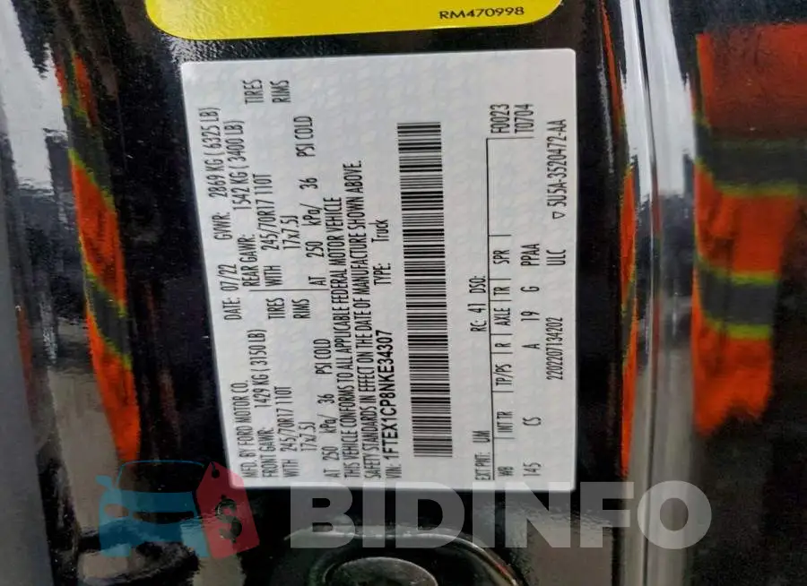 1FTEX1CP8NKE34307 Photo# 13