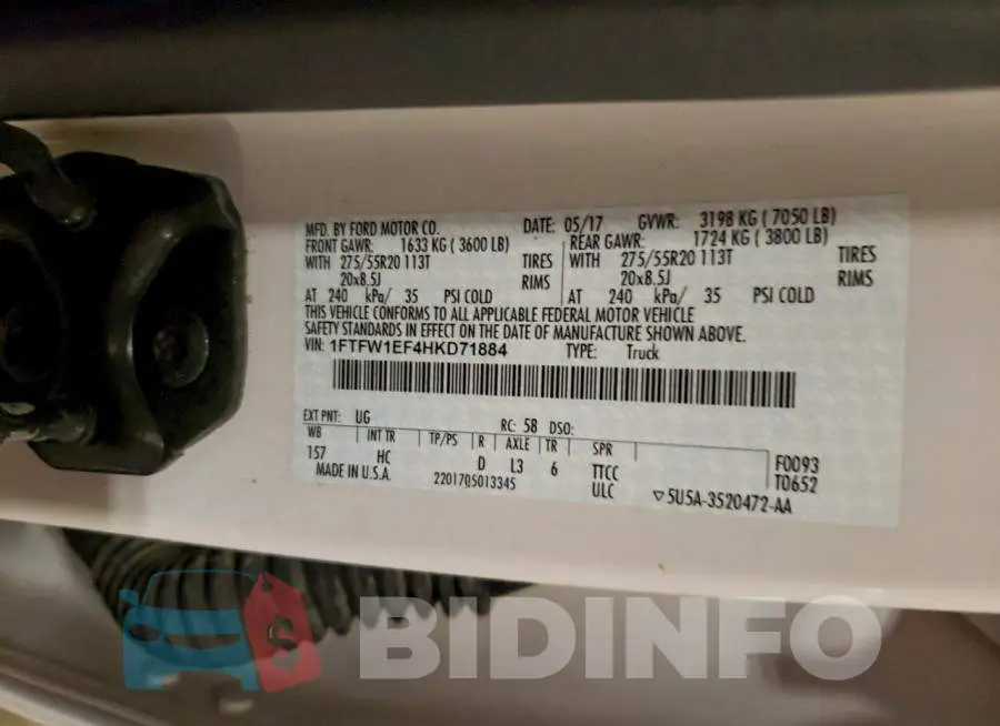 1FTFW1EF4HKD71884 Photo# 12