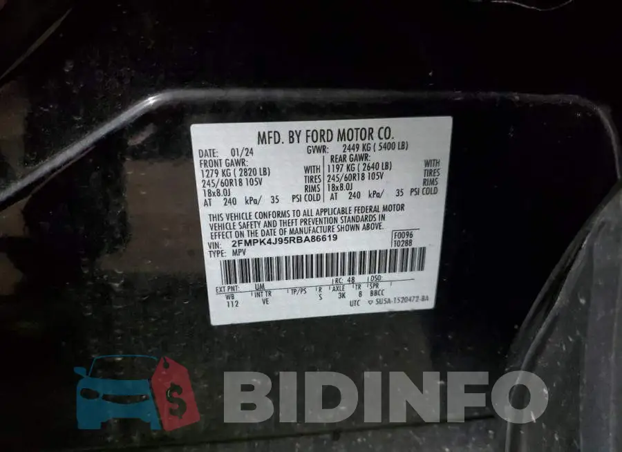 2FMPK4J95RBA86619 Photo# 14