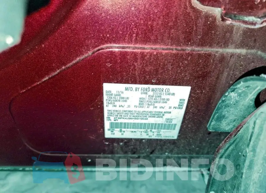 2FMPK4J98HBB19045 Photo# 13