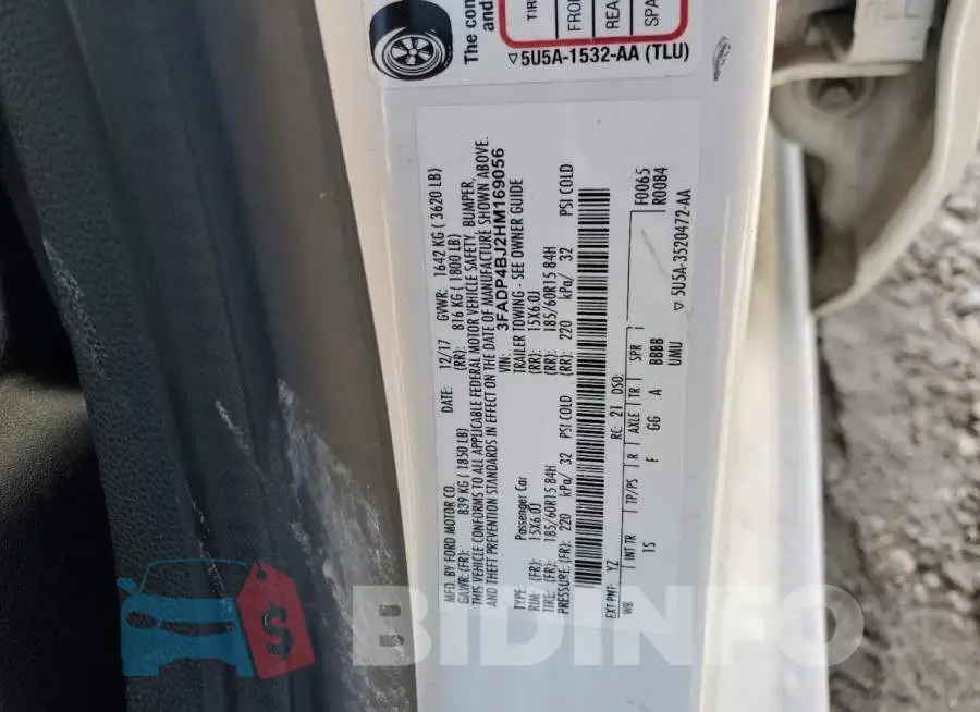 3FADP4BJ2HM169056 Photo# 12