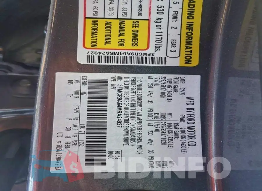 3FMCR9A64MRA24927 Photo# 13