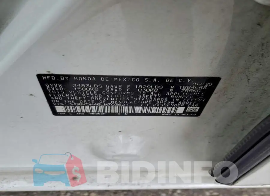 3HGGK5H46LM703621 Photo# 13