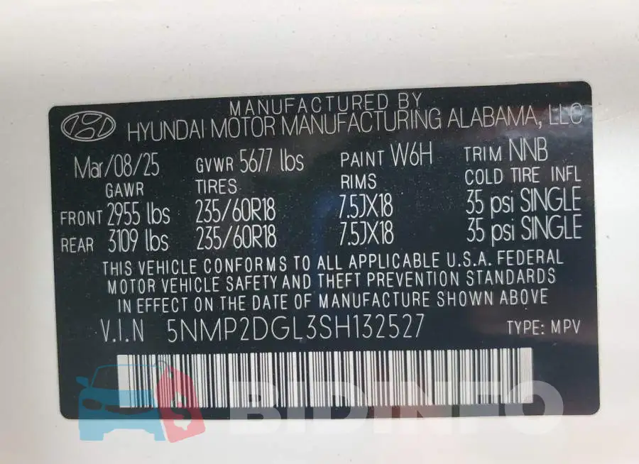 5NMP2DGL3SH132527 Photo# 14