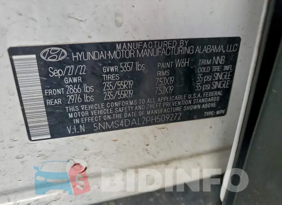 5NMS4DAL2PH509272 Photo# 14