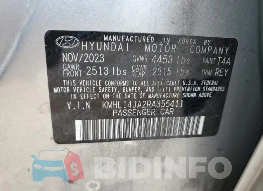 KMHL14JA2RA355411 Photo# 13