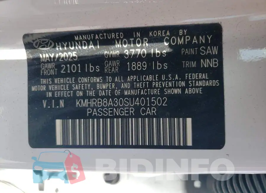KMHRB8A30SU401502 Photo# 13