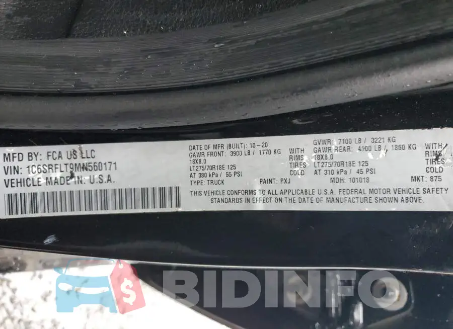 1C6SRFLT9MN560171 Photo# 13