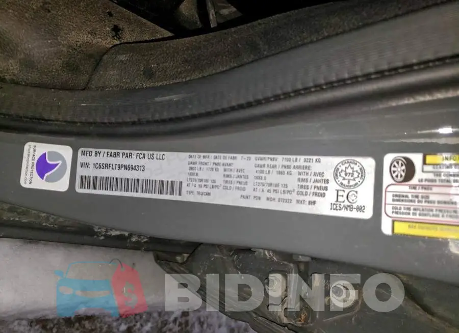 1C6SRFLT9PN694313 Photo# 12