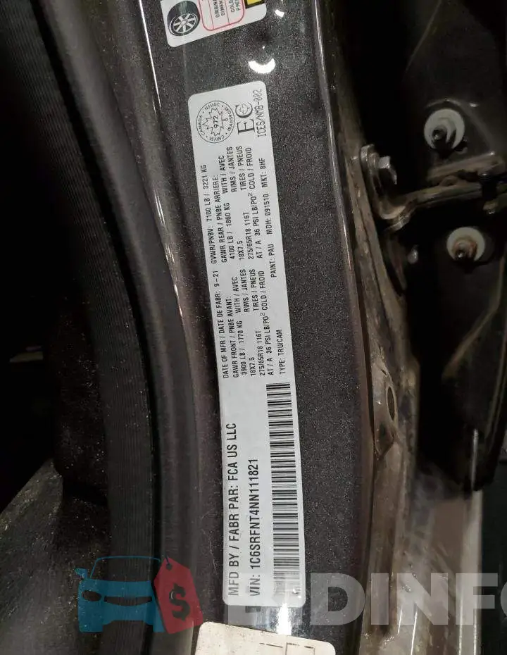 1C6SRFNT4NN111821 Photo# 13