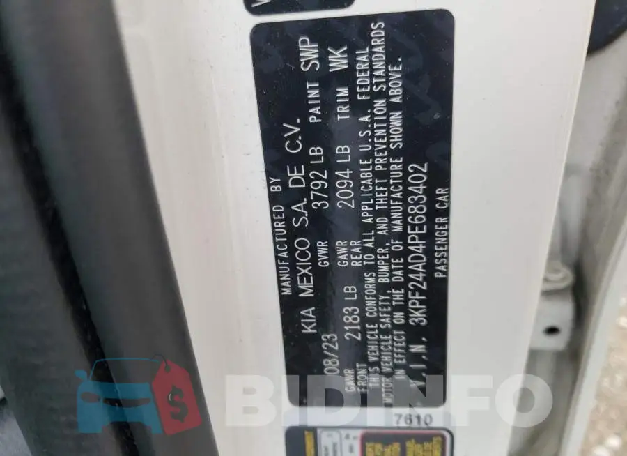 3KPF24AD4PE683402 Photo# 13