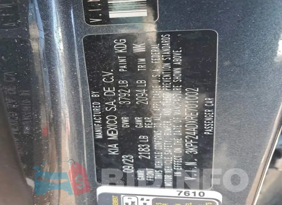 3KPF24ADXRE701002 Photo# 12
