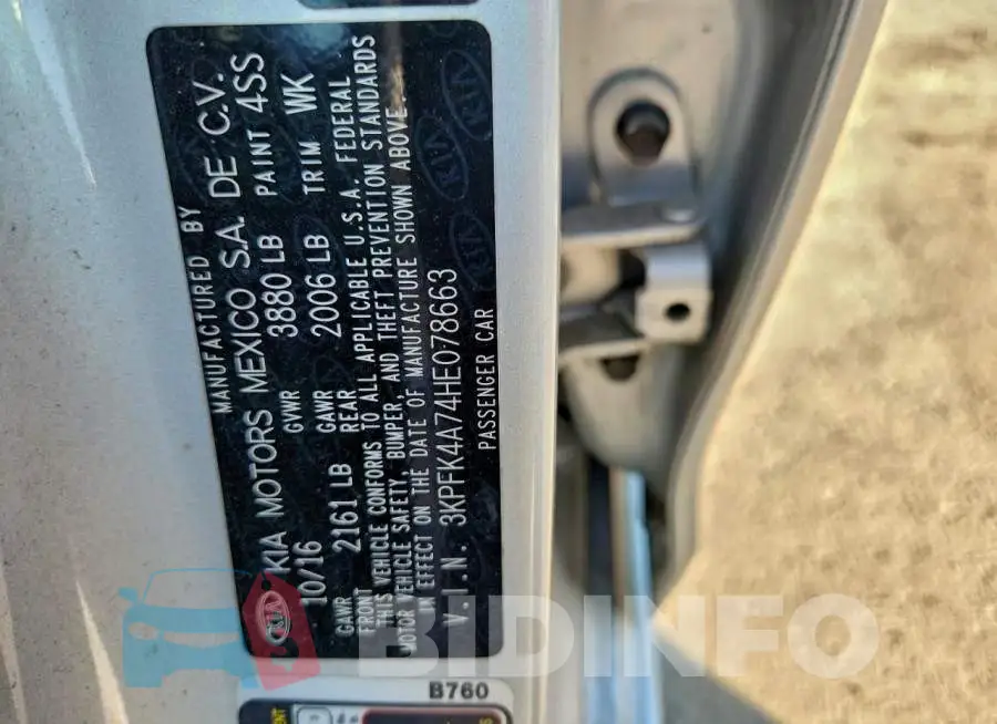 3KPFK4A74HE078663 Photo# 12