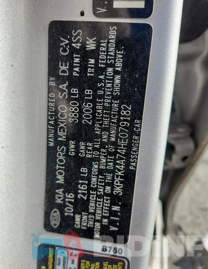 3KPFK4A74HE079182 Photo# 12