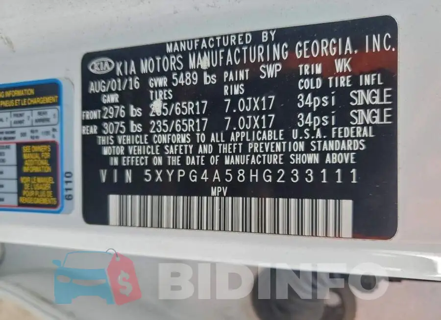 5XYPG4A58HG233111 Photo# 13