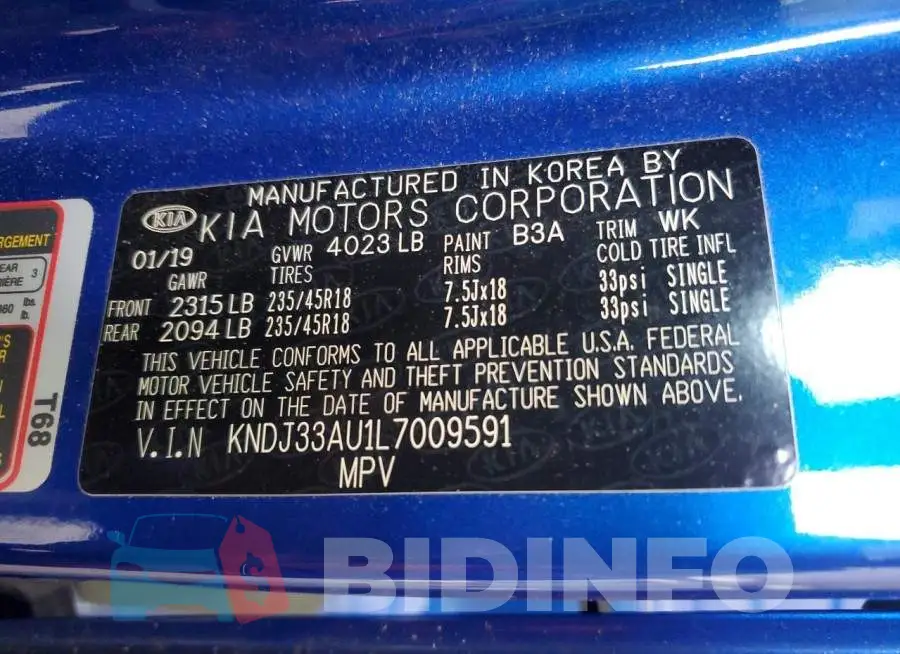 KNDJ33AU1L7009591 Photo# 12