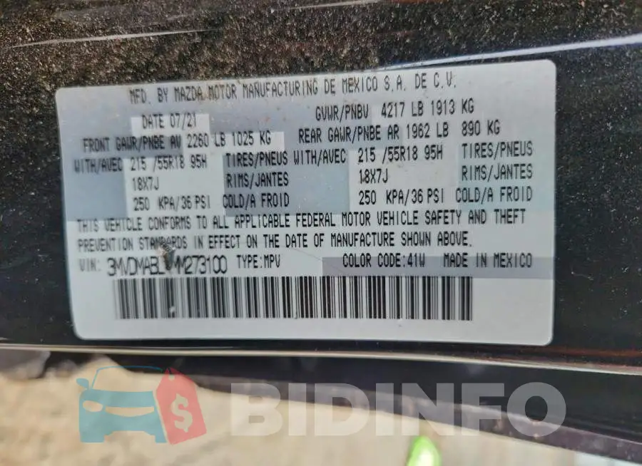 3MVDMABL1MM273100 Photo# 12