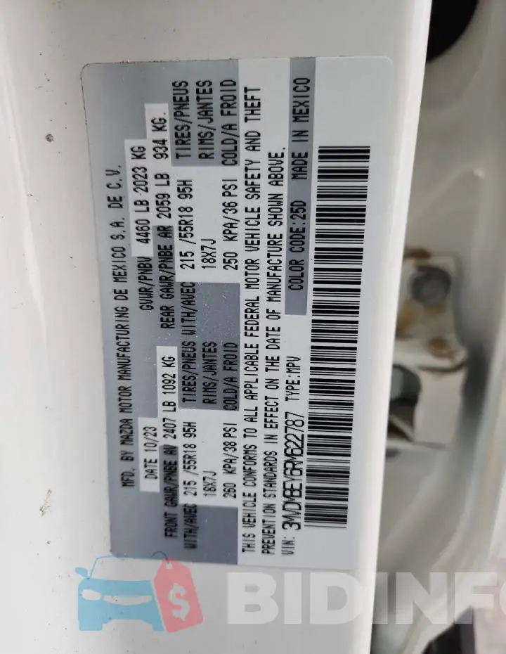 3MVDMBEY6RM622787 Photo# 13