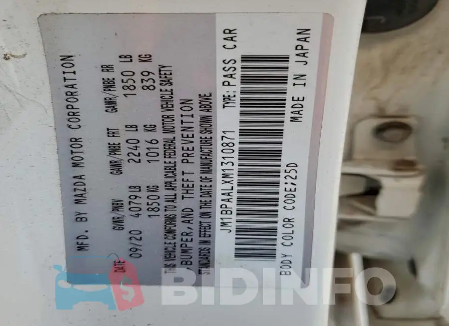 JM1BPAALXM1310871 Photo# 12