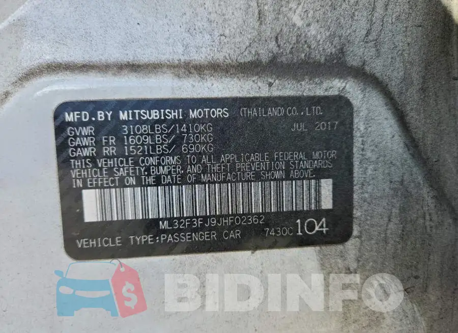 ML32F3FJ9JHF02362 Photo# 13
