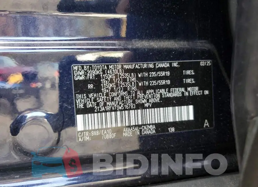 2T3A1RFV7SW516783 Photo# 13