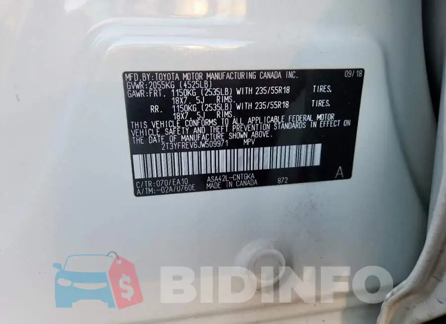 2T3YFREV6JW509971 Photo# 12