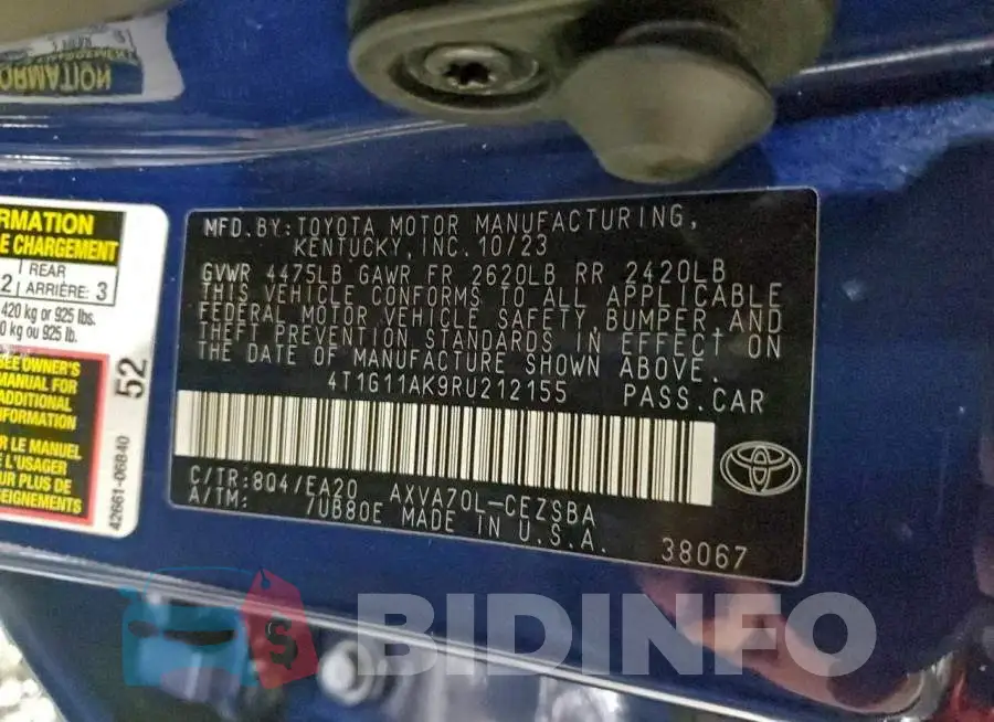 4T1G11AK9RU212155 Photo# 13