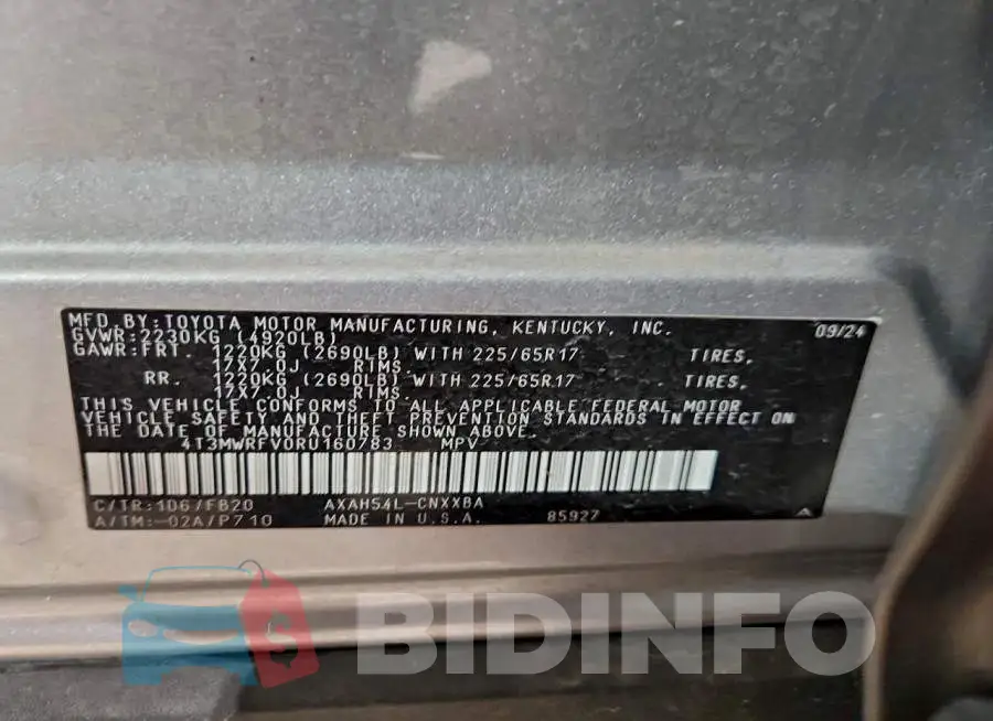 4T3MWRFV0RU160783 Photo# 13