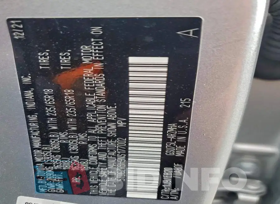5TDGZRBH9NS177002 Photo# 14
