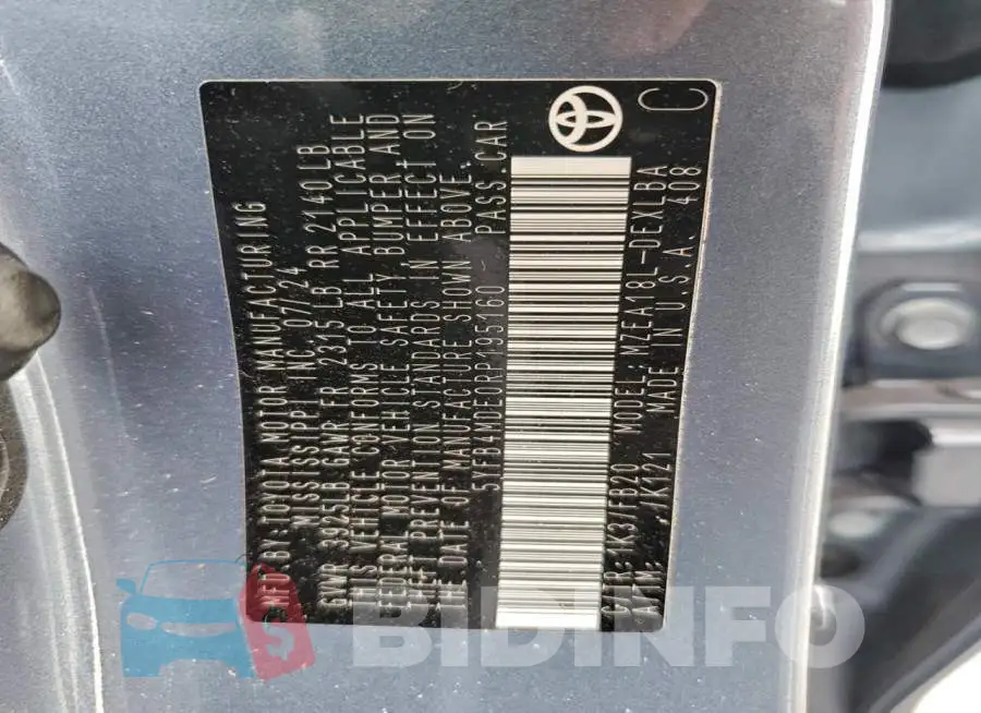 5YFB4MDE0RP195160 Photo# 13
