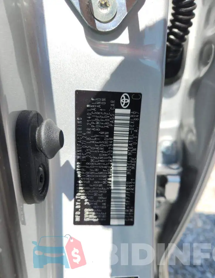 5YFB4MDE2RP202948 Photo# 12