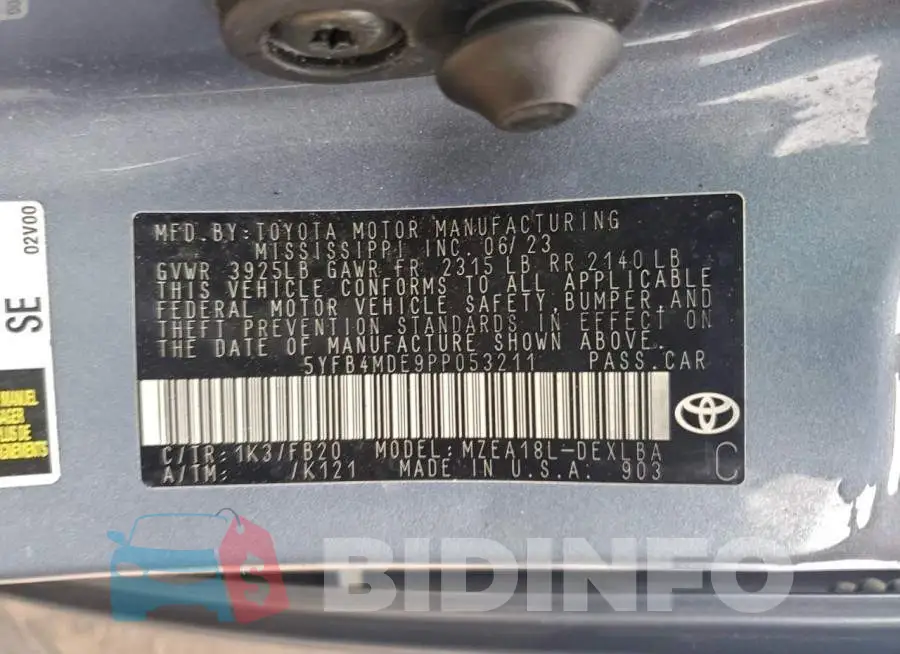 5YFB4MDE9PP053211 Photo# 13