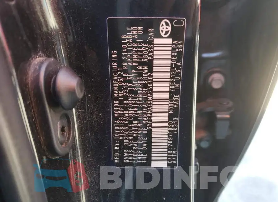 5YFEPMAE9MP250402 Photo# 12