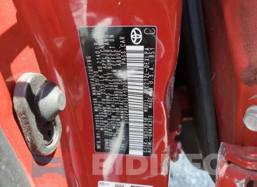 5YFEPRAE5LP102016 Photo# 12