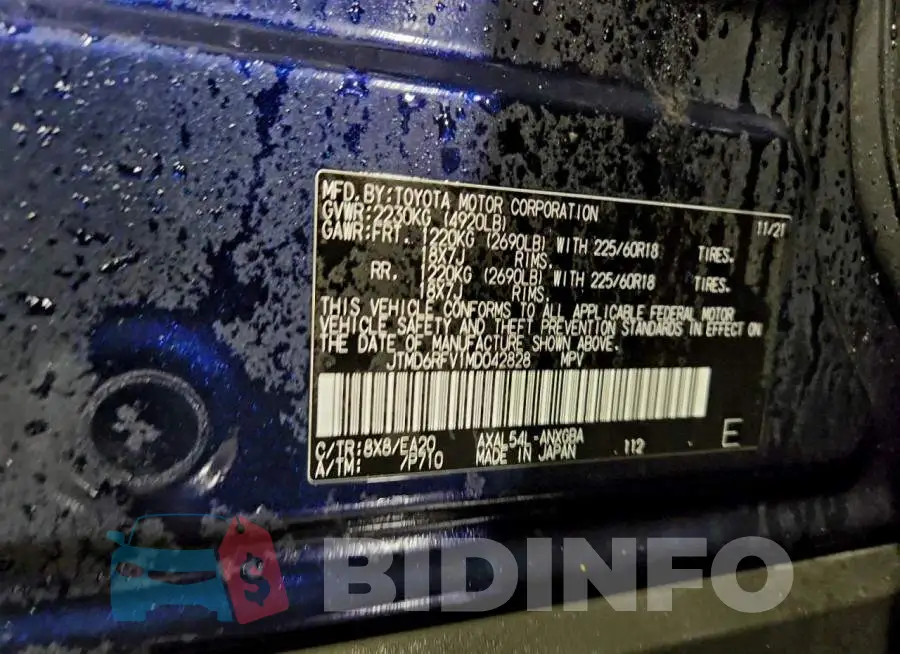 JTMD6RFV1MD042828 Photo# 14