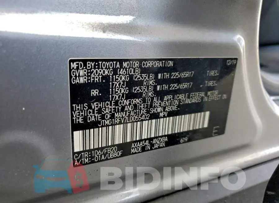 JTMG1RFV7LD055402 Photo# 14
