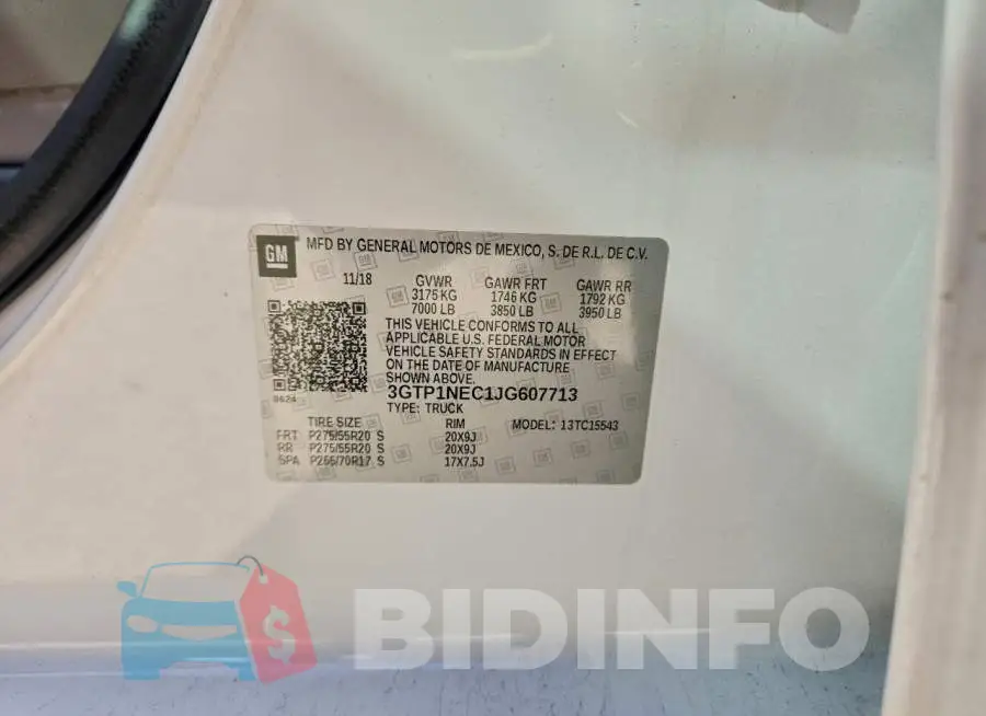 3GTP1NEC1JG607713 Photo# 12