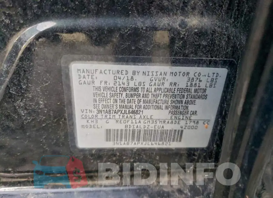 3N1AB7APXJL646821 Photo# 12